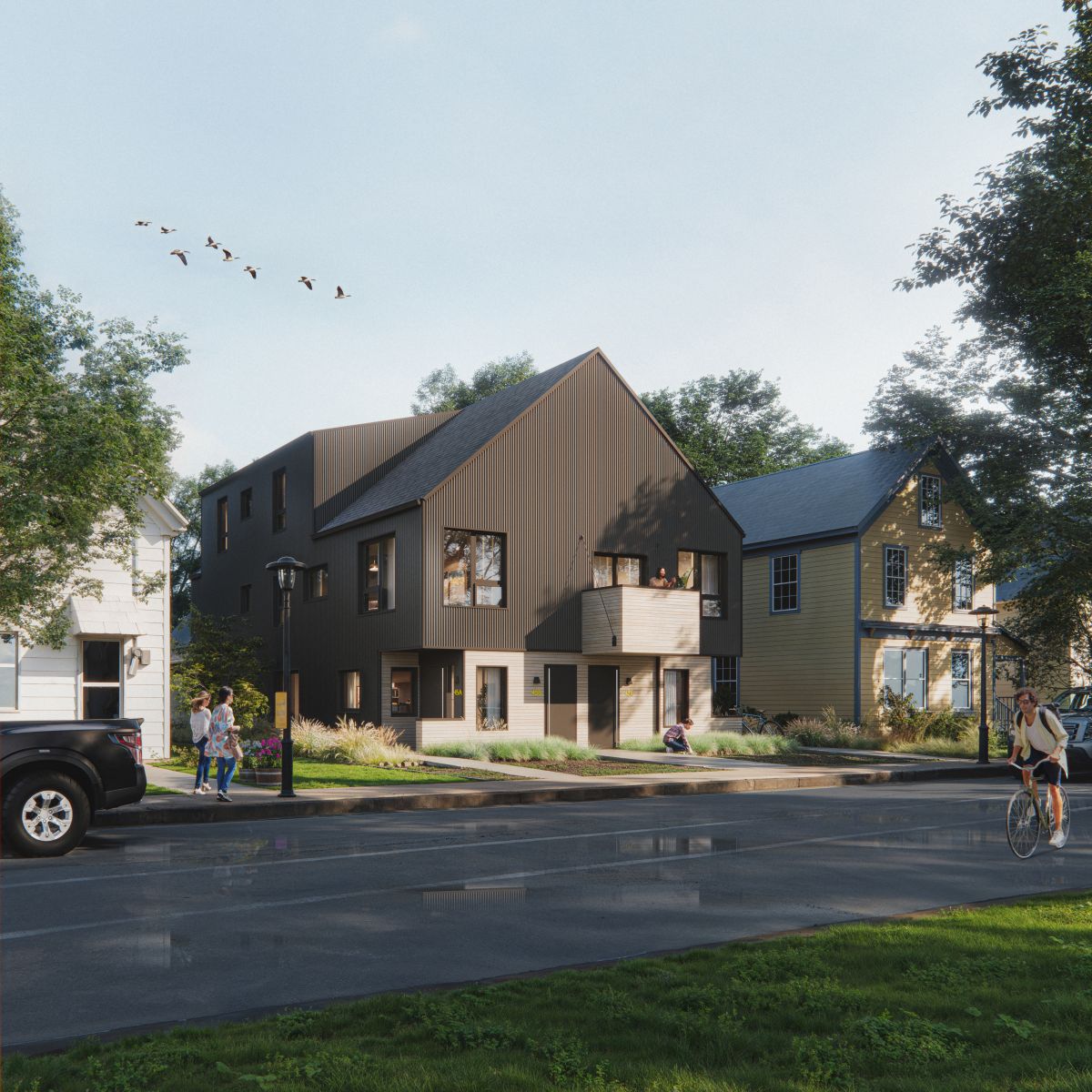 CMHC Fourplex 01 rendering
