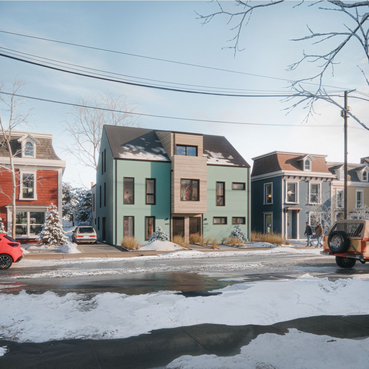 CMHC Sixplex rendering