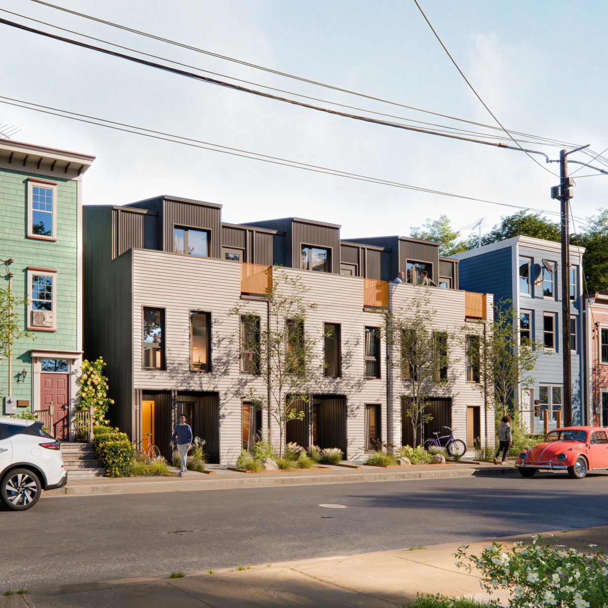 CMHC Stacked Townhouse 01 rendering