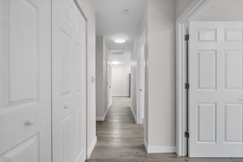 The hall to the bedrooms