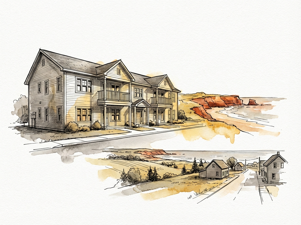 Municipality of East Hants, Nova Scotia — ink and watercolor illustration